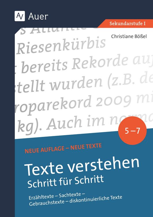Produktbild: Texte verstehen - Schritt f&uuml;r Schritt Klasse 5-7