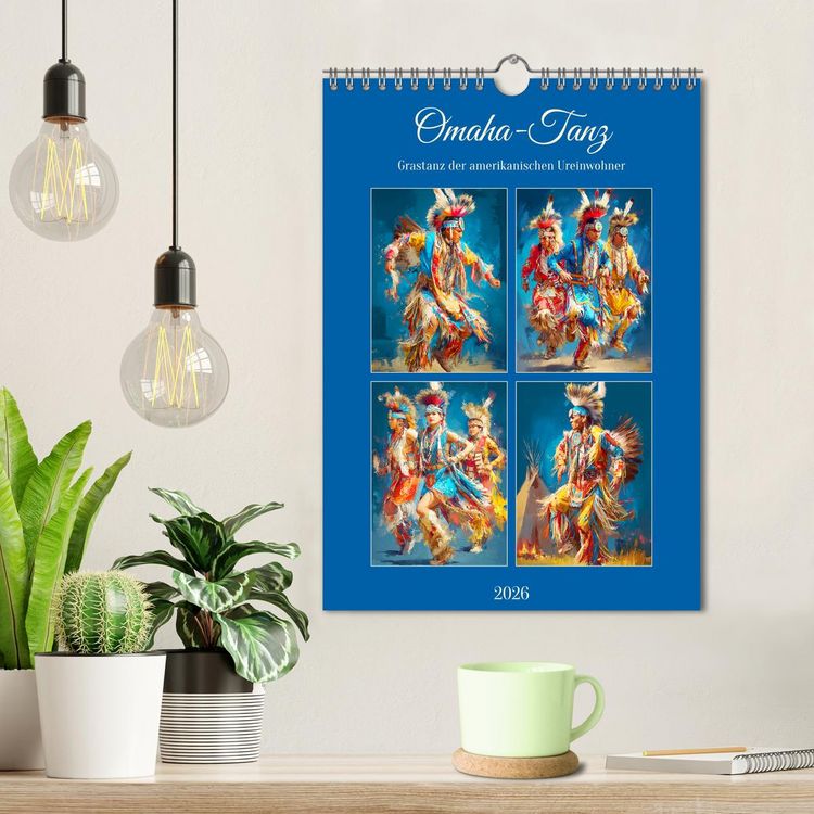 Produktbild: Omaha-Tanz. Grastanz der amerikanischen Ureinwohner (Wandkalender 2026 DIN A4 hoch), CALVENDO Monatskalender