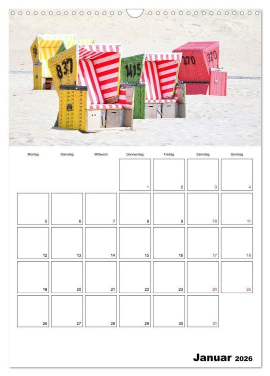 Produktbild: Langeoog - eine Trauminsel (Wandkalender 2026 DIN A3 hoch), CALVENDO Monatskalender