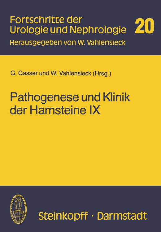 Produktbild: Pathogenese und Klinik der Harnsteine IX