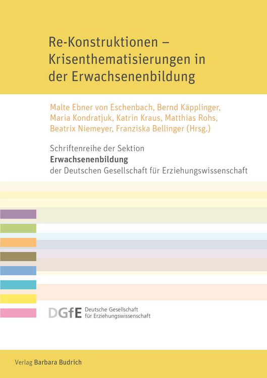 Produktbild: Re-Konstruktionen &ndash; Krisenthematisierungen in der Erwachsenenbildung
