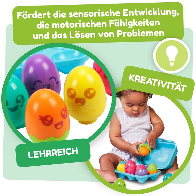 Produktbild: Versteck & Quieck Eier farbenfrohe K&uuml;ken
