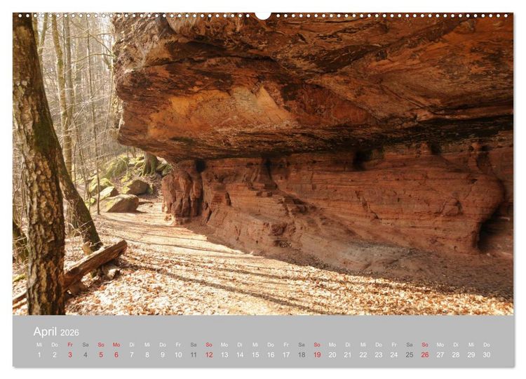 Produktbild: Felsen im Pf&auml;lzer Wald (Wandkalender 2026 DIN A2 quer), CALVENDO Monatskalender