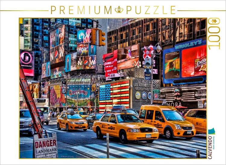 Produktbild: CALVENDO Puzzle Ein Motiv aus dem Kalender New York - nur im Taxi | 1000 Teile Lege-Gr&ouml;&szlig;e 64x48cm Foto-Puzzle f&uuml;r gl&uuml;ckliche Stunden