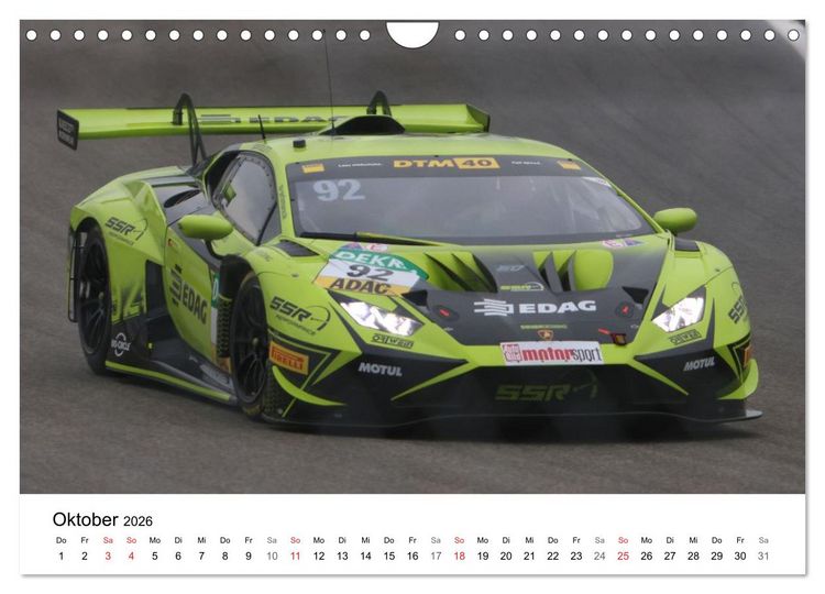 Produktbild: Motorsport in Deutschland (Wandkalender 2026 DIN A4 quer), CALVENDO Monatskalender