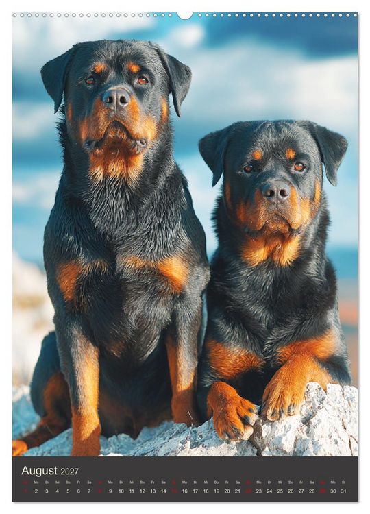 Produktbild: Rottweiler. Kraft, Herz und Treue (hochwertiger Premium Wandkalender 2027 DIN A2 hoch), Kunstdruck in Hochglanz