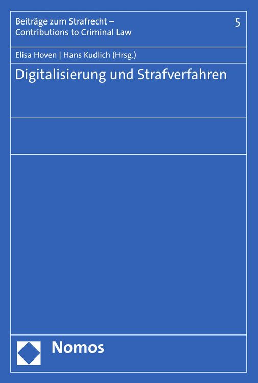 Produktbild: Digitalisierung und Strafverfahren