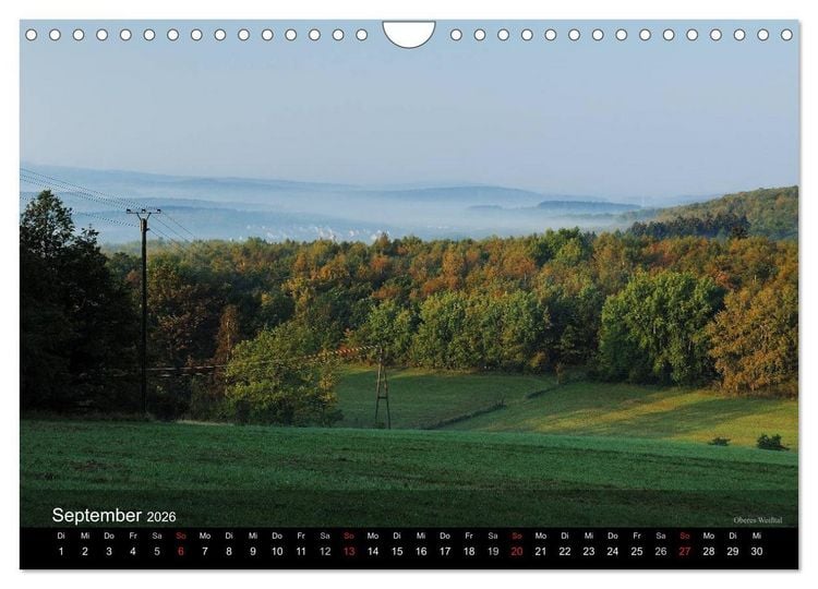 Produktbild: Kreis Siegen-Wittgenstein (Wandkalender 2026 DIN A4 quer), CALVENDO Monatskalender