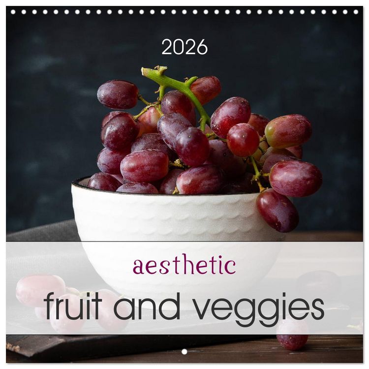 Produktbild: Aesthetic fruit and veggies (Wall Calendar 2026 12 &times; 12 Inch) CALVENDO 12 Month Wall Calendar