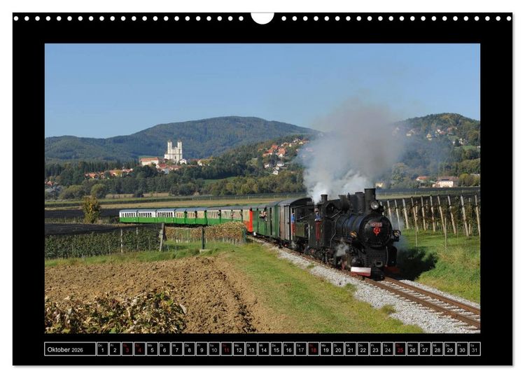 Produktbild: Eisenbahndampfromantik (Wandkalender 2026 DIN A3 quer), CALVENDO Monatskalender