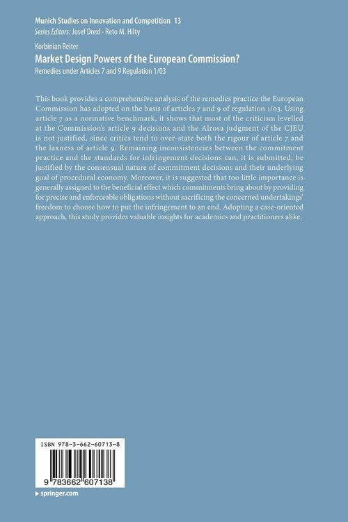 Produktbild: Market Design Powers of the European Commission?