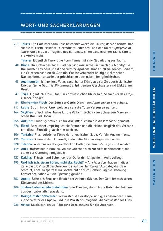 Produktbild: Iphigenie auf Tauris von Johann Wolfgang von Goethe (Textausgabe)