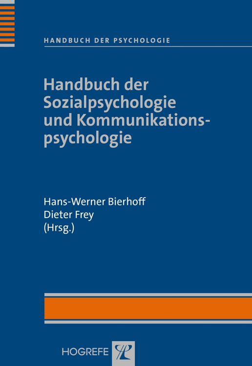 Produktbild: Handbuch der Sozialpsychologie und Kommunikationspsychologie
