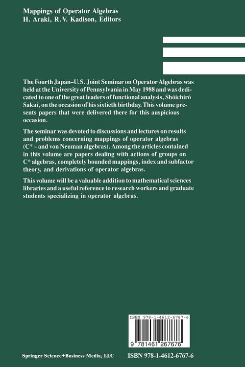 Produktbild: Mappings of Operator Algebras