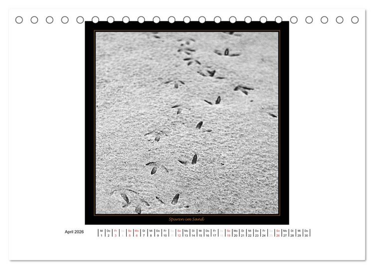 Produktbild: Wangerooge in Fine Art (Tischkalender 2026 DIN A5 quer), CALVENDO Monatskalender