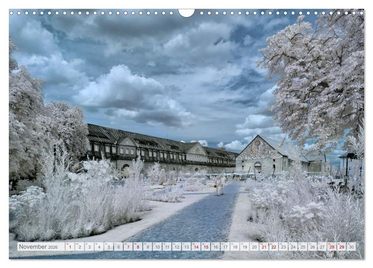 Produktbild: Erfurt - Infrarotfotografien von Kurt Lochte (Wandkalender 2026 DIN A3 quer), CALVENDO Monatskalender