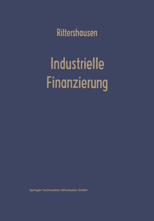 Produktbild: Industrielle Finanzierungen