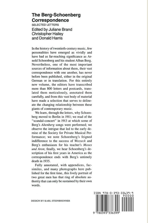 Produktbild: The Berg-Schoenberg Correspondence