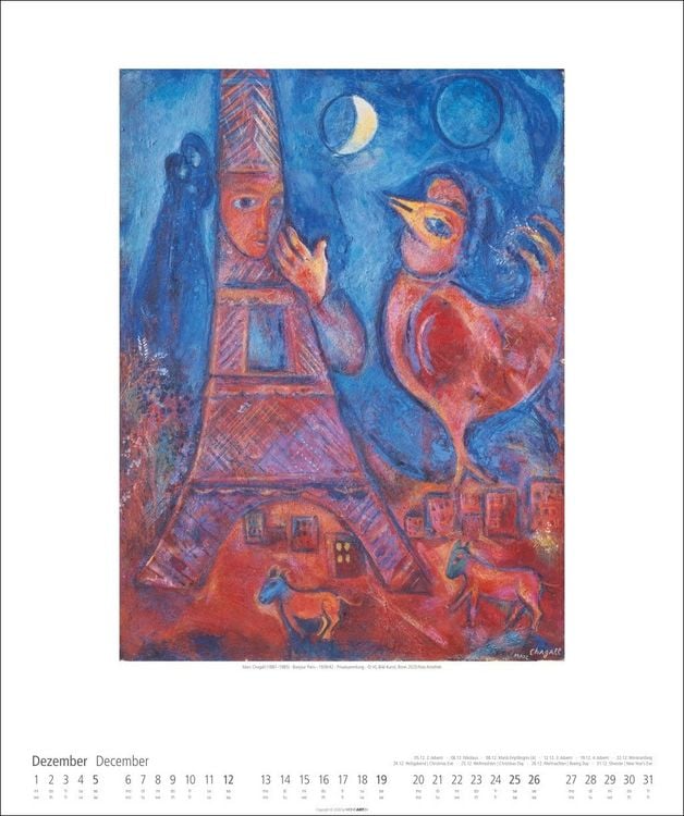 Produktbild: Marc Chagall Kalender 2027
