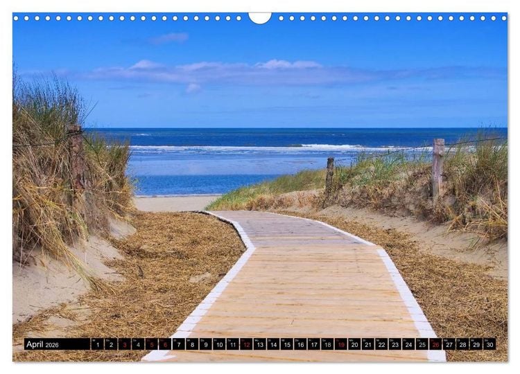 Produktbild: Langeoog - Sch&ouml;nste Insel Ostfrieslands (Wandkalender 2026 DIN A3 quer), CALVENDO Monatskalender