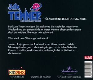 Produktbild: Jan Tenner 20 - R&uuml;ckkehr ins Reich der Azzarus / CD