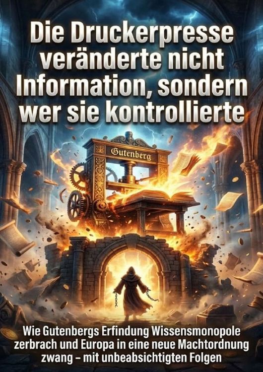 Produktbild: Die Druckerpresse ver&auml;nderte nicht Information, sondern wer sie kontrollierte