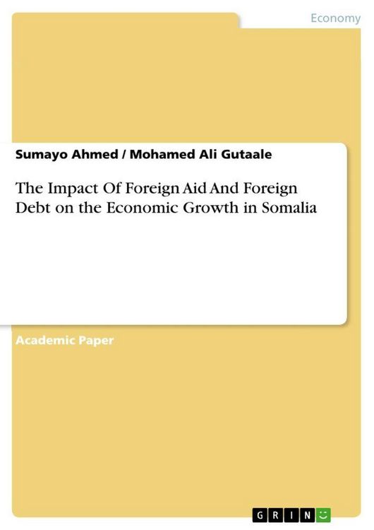 Produktbild: The Impact Of Foreign Aid And Foreign Debt on the Economic Growth in Somalia