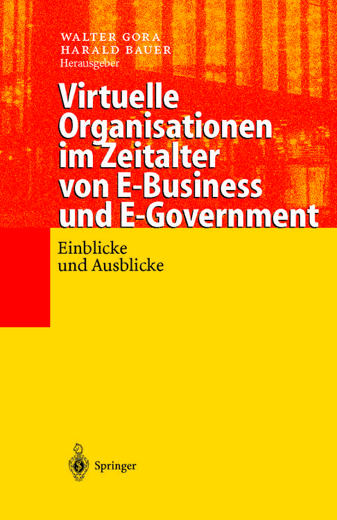 Produktbild: Virtuelle Organisationen im Zeitalter von E-Business und E-Government