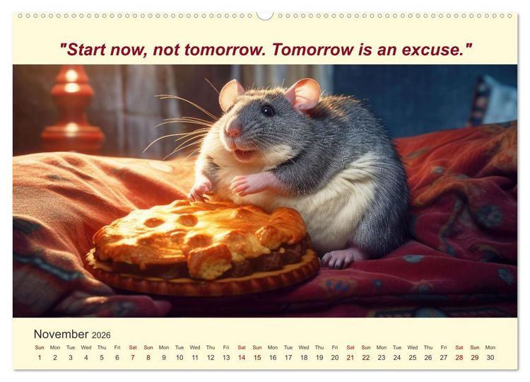 Produktbild: The funniest way to your dream figure (High Quality Premium Wall Calendar 2026 DIN A2 landscape),CALVENDO 12 Month Wall Calendar