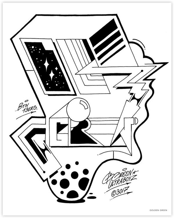 Produktbild: Graffiti Style Coloring Book