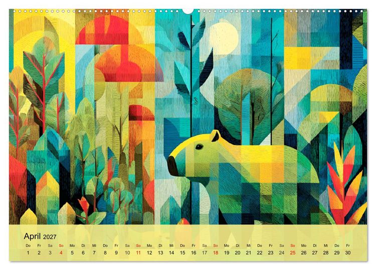 Produktbild: Leuchtender Urwald. Dschungel zwischen Form und Wildnis (hochwertiger Premium Wandkalender 2027 DIN A2 quer), Kunstdruck in Hochglanz