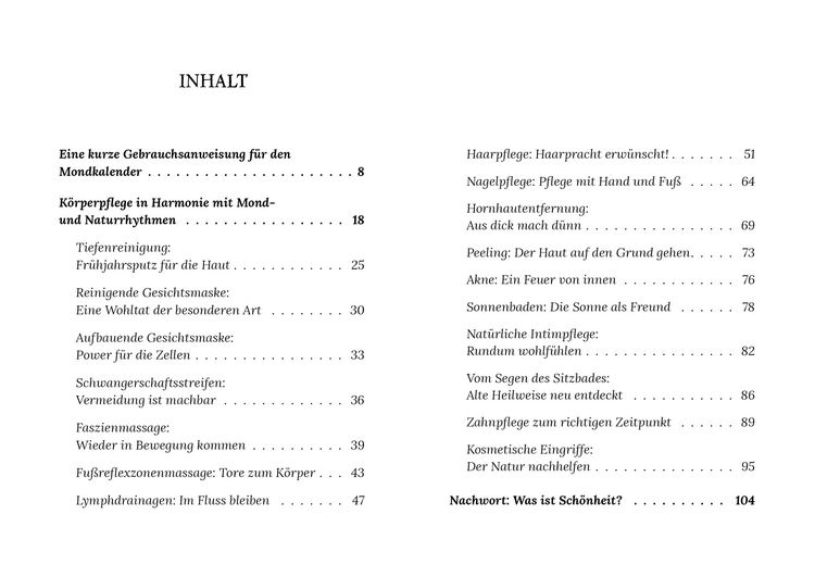 Produktbild: K&ouml;rperpflege und Kosmetik im Rhythmus des Mondes