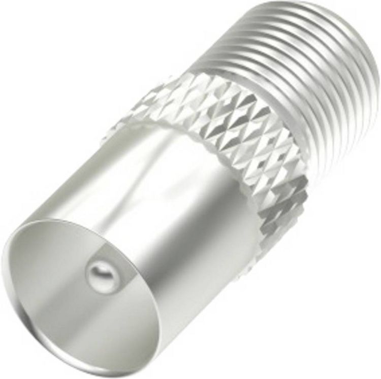 Produktbild: Hama 00205223 F-Koax-Adapter Anschl&uuml;sse: F-Buchse, Koax-Stecker IEC 1St.