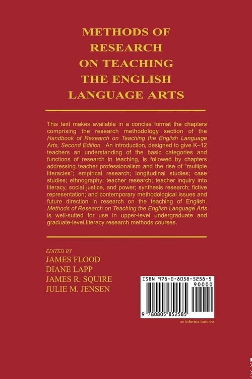 Produktbild: Methods of Research on Teaching the English Language Arts