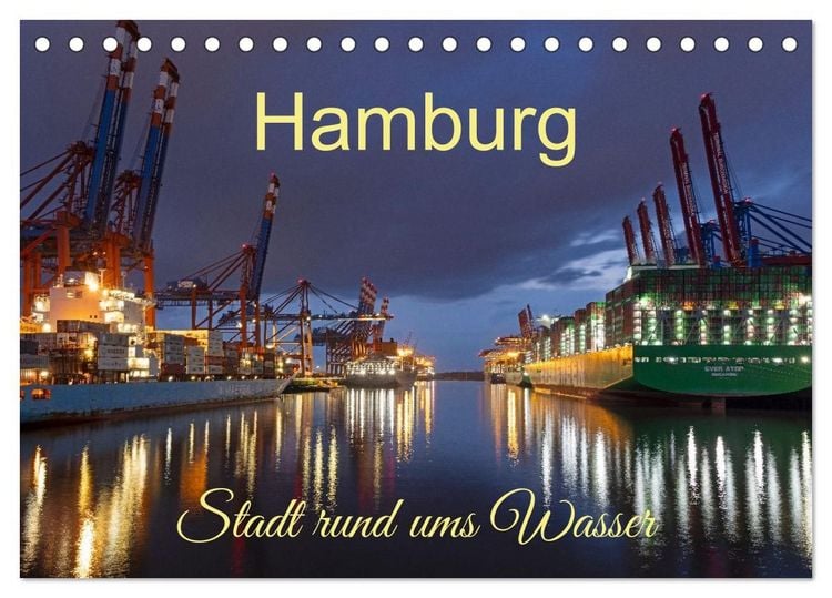 Produktbild: Hamburg - Stadt rund ums Wasser (Tischkalender 2027 DIN A5 quer), CALVENDO Monatskalender