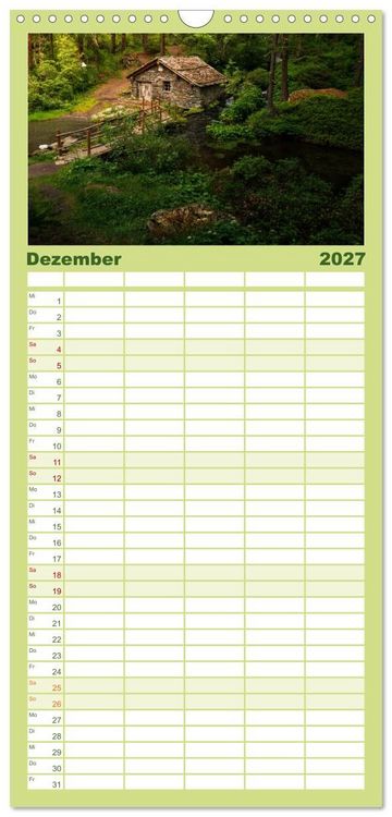 Produktbild: Familienplaner 2027 - Natur im Aostatal mit 5 Spalten (Wandkalender, 21 x 45 cm) CALVENDO