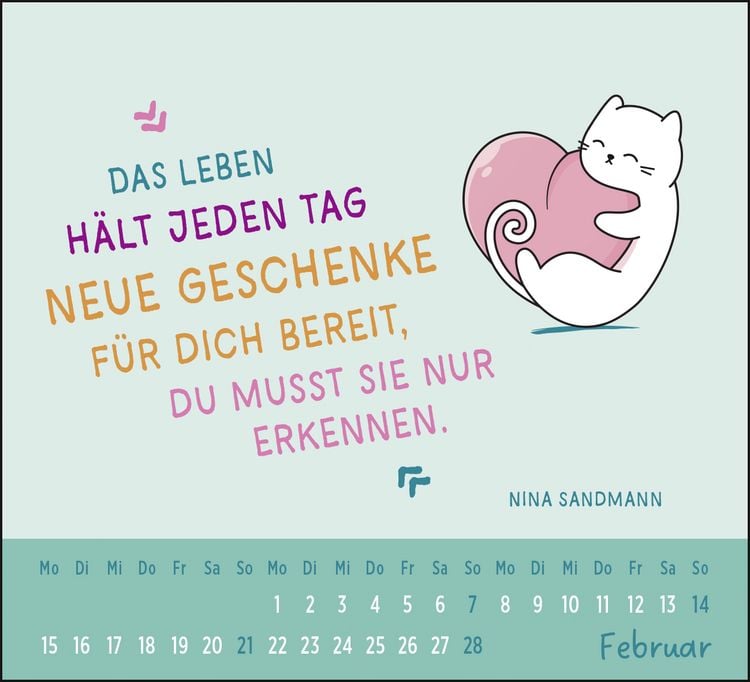 Produktbild: Mini-Kalender 2027: Der kleine Katzenliebe Kalender
