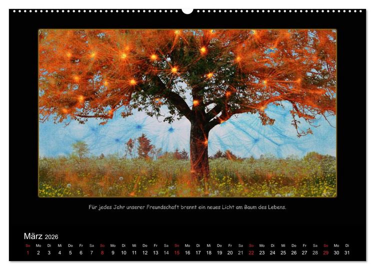 Produktbild: Freundschaft (Wandkalender 2026 DIN A2 quer), CALVENDO Monatskalender