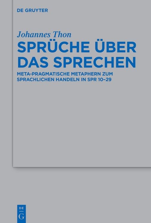 Produktbild: Spr&uuml;che &uuml;ber das Sprechen