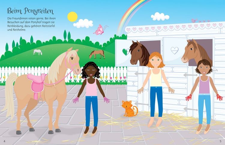 Produktbild: Meine glitzernden Anziehpuppen-Stickerb&uuml;cher mini: Im Ballett, Feen, Freundinnen und Prinzessinnen