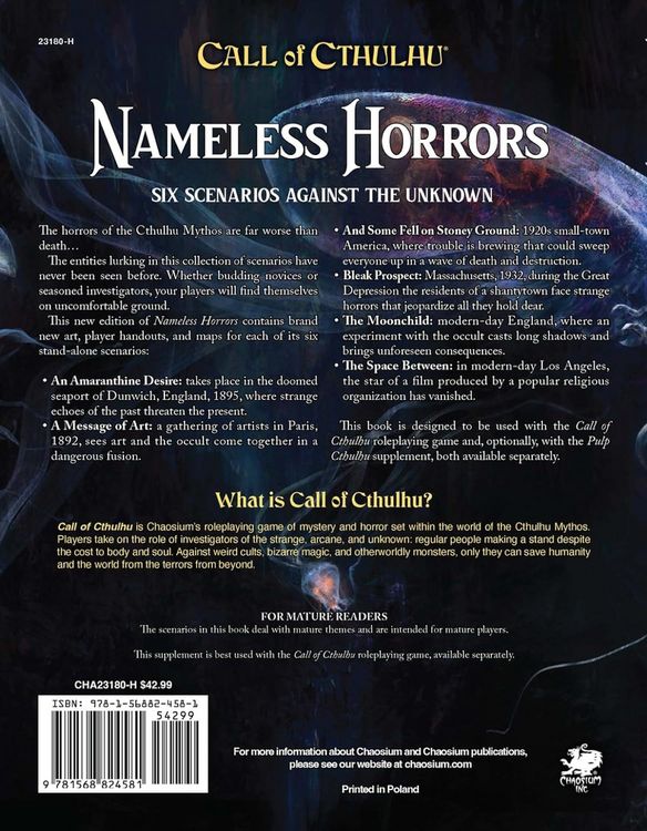 Produktbild: Nameless Horrors