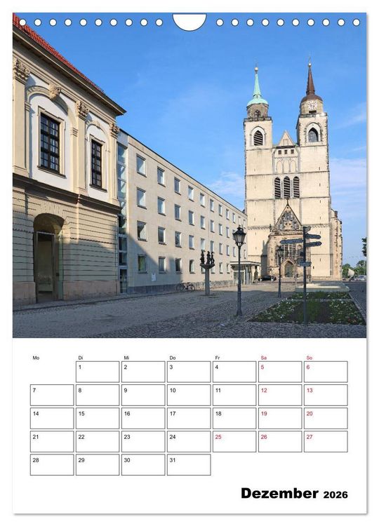 Produktbild: Magdeburger Ansichten (Wandkalender 2026 DIN A4 hoch), CALVENDO Monatskalender