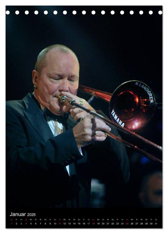 Produktbild: Jazz Momente - Kalender 2026 - (Tischkalender 2026 DIN A5 hoch), CALVENDO Monatskalender