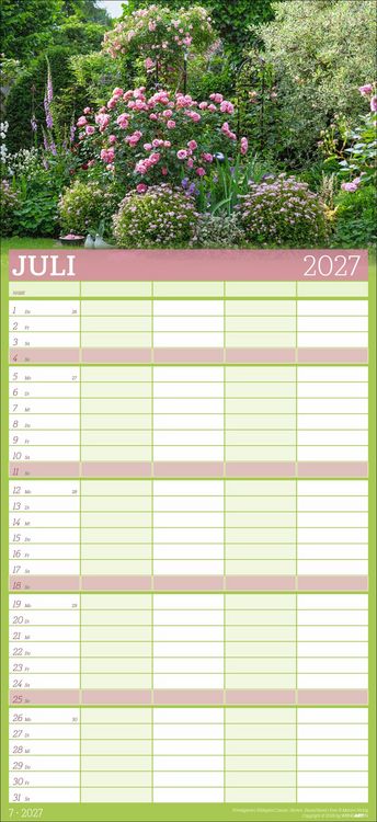 Produktbild: Garten Familienplaner 2027