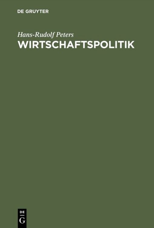 Produktbild: Wirtschaftspolitik