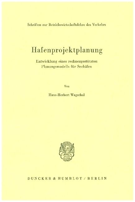 Produktbild: Hafenprojektplanung.