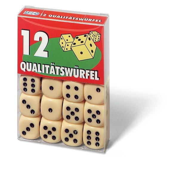 Produktbild: 12 Würfel in Klarsichtbox (Ravensburger - 27097)