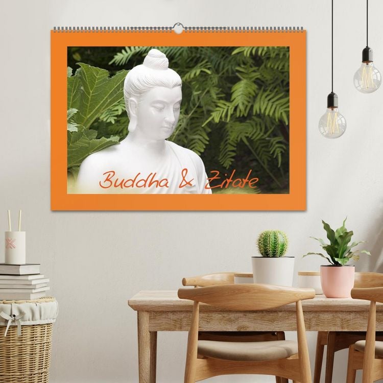 Produktbild: Buddha & Zitate (Wandkalender 2026 DIN A2 quer), CALVENDO Monatskalender