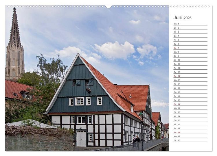 Produktbild: Hansestadt Soest (hochwertiger Premium Wandkalender 2026 DIN A2 quer), Kunstdruck in Hochglanz