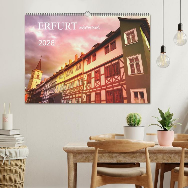 Produktbild: ERFURT obercool (Wandkalender 2026 DIN A2 quer), CALVENDO Monatskalender
